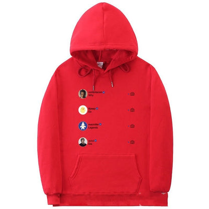 Men's Oversized Hooded Sweater - Relaxed Fit, Fleece Casual
