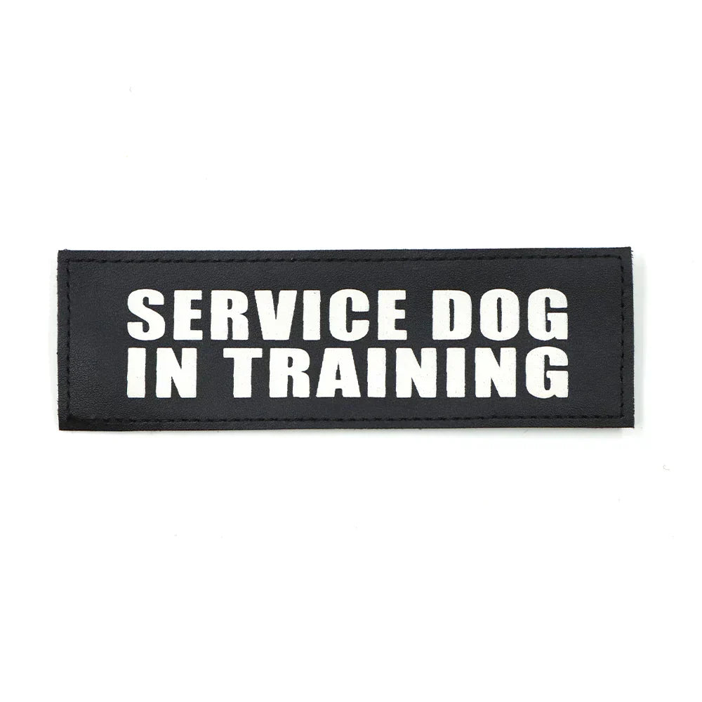 Dog Service Patch In Training Harness Patch With Hook And Loop Backing Fall 2025 Training Sign