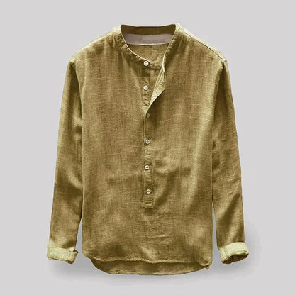 Variant image for Men's Linen Dress Shirt - Classic Elegance with Modern Comfort, Available in Sizes M-4XL-13
