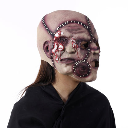 Mask Halloween Three Sided Grimace Latex Cosplay Prop