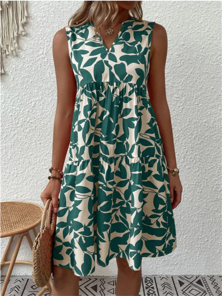 Variant image for Women's A-Line Floral Maxi Dress, Breathable Cotton Summer Dress for Beach and Garden Parties, Plus Size Available-1