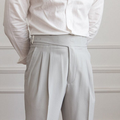 Stylish Loop Detail Pants for Modern Silhouette, Comfortable Fit, Versatile for Casual and Semi-Formal Wear-3