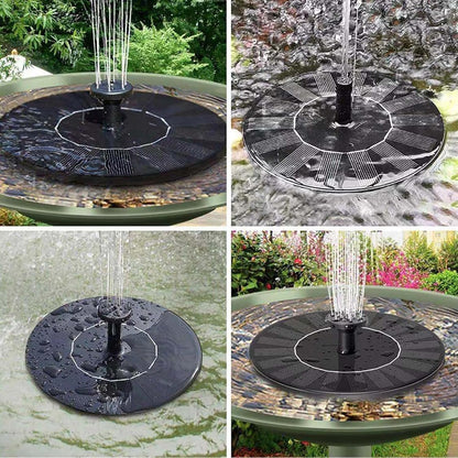 Fountain Solar Pump Floating Pond Water Feature Summer 2026 Eco Friendly Backyard Decor