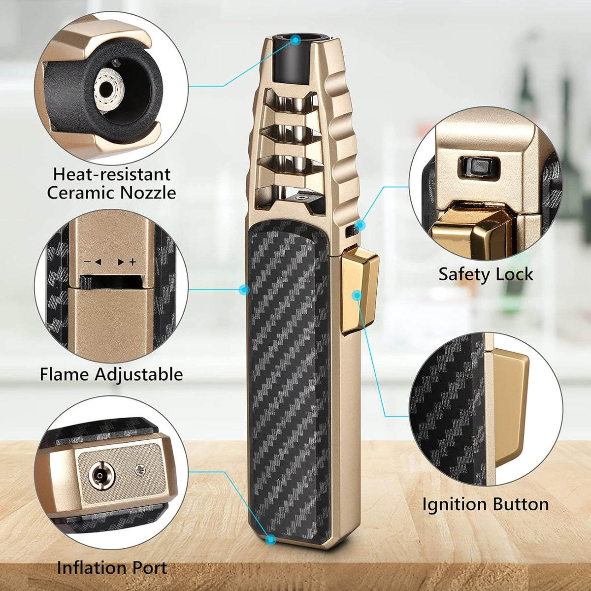 Torch Windproof Lighter Culinary Torch Fall 2025 Gift