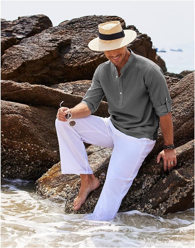 Relaxed Cotton Shirt for Casual Outings and Elegant Layering, Soft Breathable Fabric, Available in Various Sizes and Colors-2