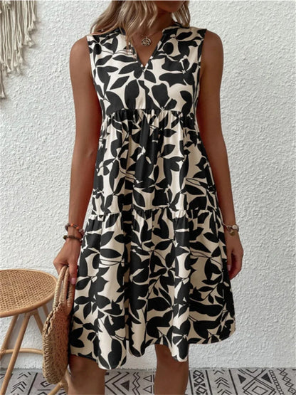 Women's A-Line Floral Maxi Dress, Breathable Cotton Summer Dress for Beach and Garden Parties, Plus Size Available-4