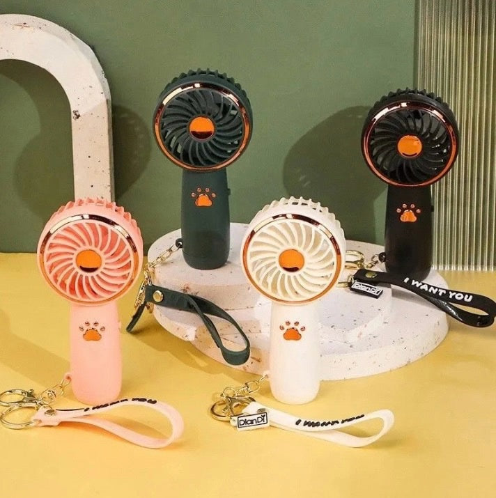 Summer New Mini Fan - Cute Cartoon Travel-Friendly USB Hand-Held Fan for Students, Ideal Outdoor Cooling Option