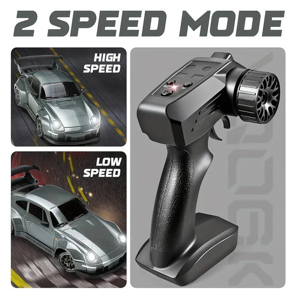Car RC 4WD LED Lights Retro Drift Master Style High Traction Night Racing Fall 2025 Gift Idea