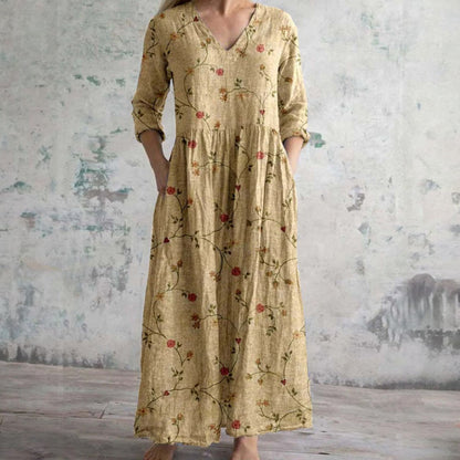Variant image for Elegant Floral Summer Dress for Women - Versatile Wedding Guest and Formal Occasions-8