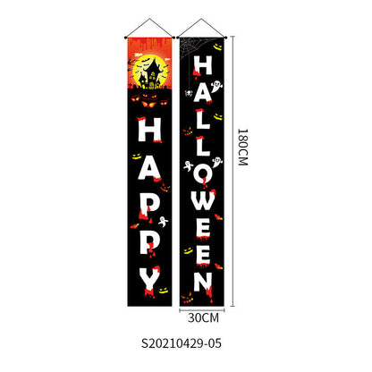 Doorway Halloween Banners Pair Oxford Cloth 180x30cm