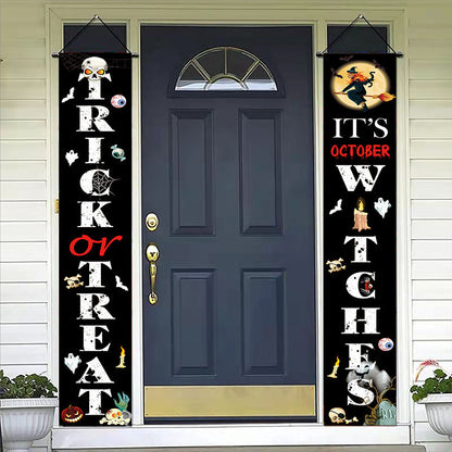 Doorway Halloween Banners Pair Oxford Cloth 180x30cm