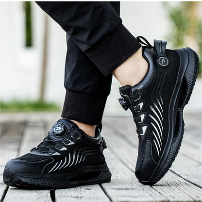 Variant image for Men's Steel Toe Work Boots, Lightweight Breathable Safety Shoes with Anti-Slip Sole and Impact Protection-25