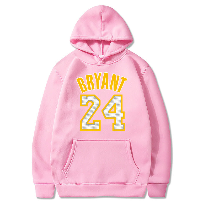 Plush Men's Basketball Hoodie - Pullover Polyester Game Day
