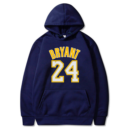 Plush Men's Basketball Hoodie - Pullover Polyester Game Day