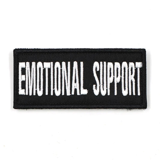 Emotional Support Patch For Harness Black Hook And Loop Back Fast Attach Dog Accessory Fall 2025 Gift