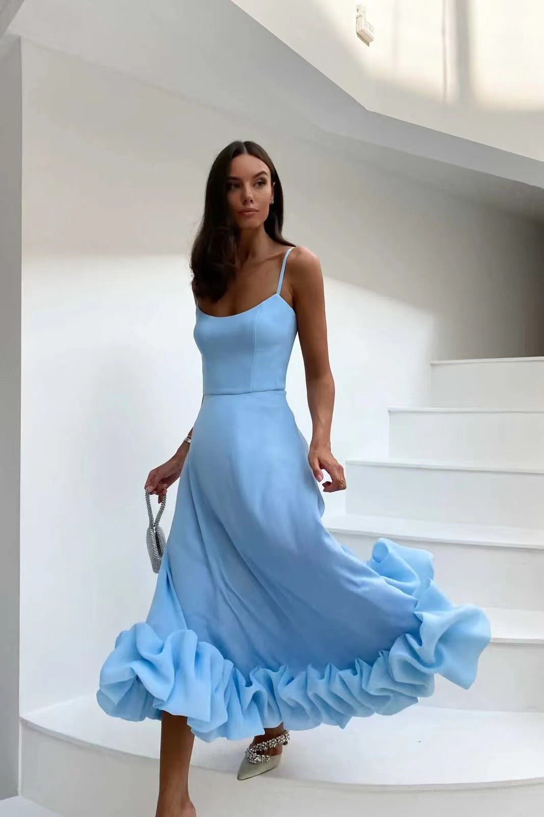 Variant image for Elegant Women's Summer Dress in Black or White, Flattering Fit, Breathable Fabric, Versatile for Casual or Formal Occasions-21