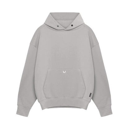 Relaxed Oversized Men's Pullover Hoodie - Cotton, Casual