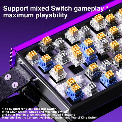 Mechanical Gaming Keyboard 68 Key RGB Travel-Friendly Esports