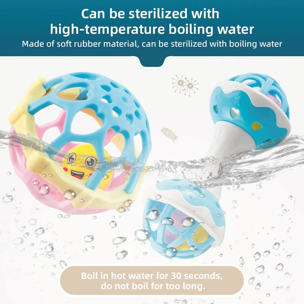 Rattle Baby Sensory Toy For Fine Motor Development