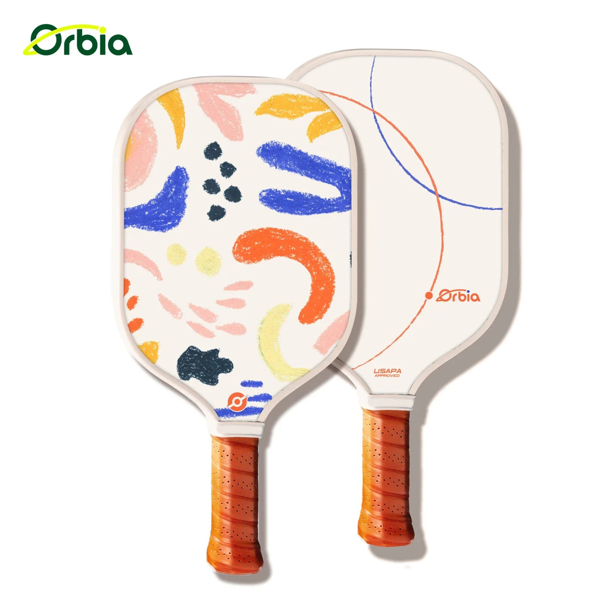 Kids Pickleball Paddle Kit with Sturdy Glass Fiber, 13mm Core, Light Design for Outdoor Play, Comes with Paddles and Balls