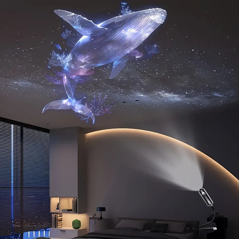 USB LED Projector Light Ocean Creature Projections Night Light Projection Patterns Kids Gift 2026 Festival Decor