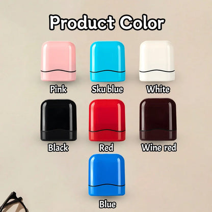 Self-Signing Stationery Kit 2026 – Personalized Custom Name Rubber Stamp + 100 Stickers