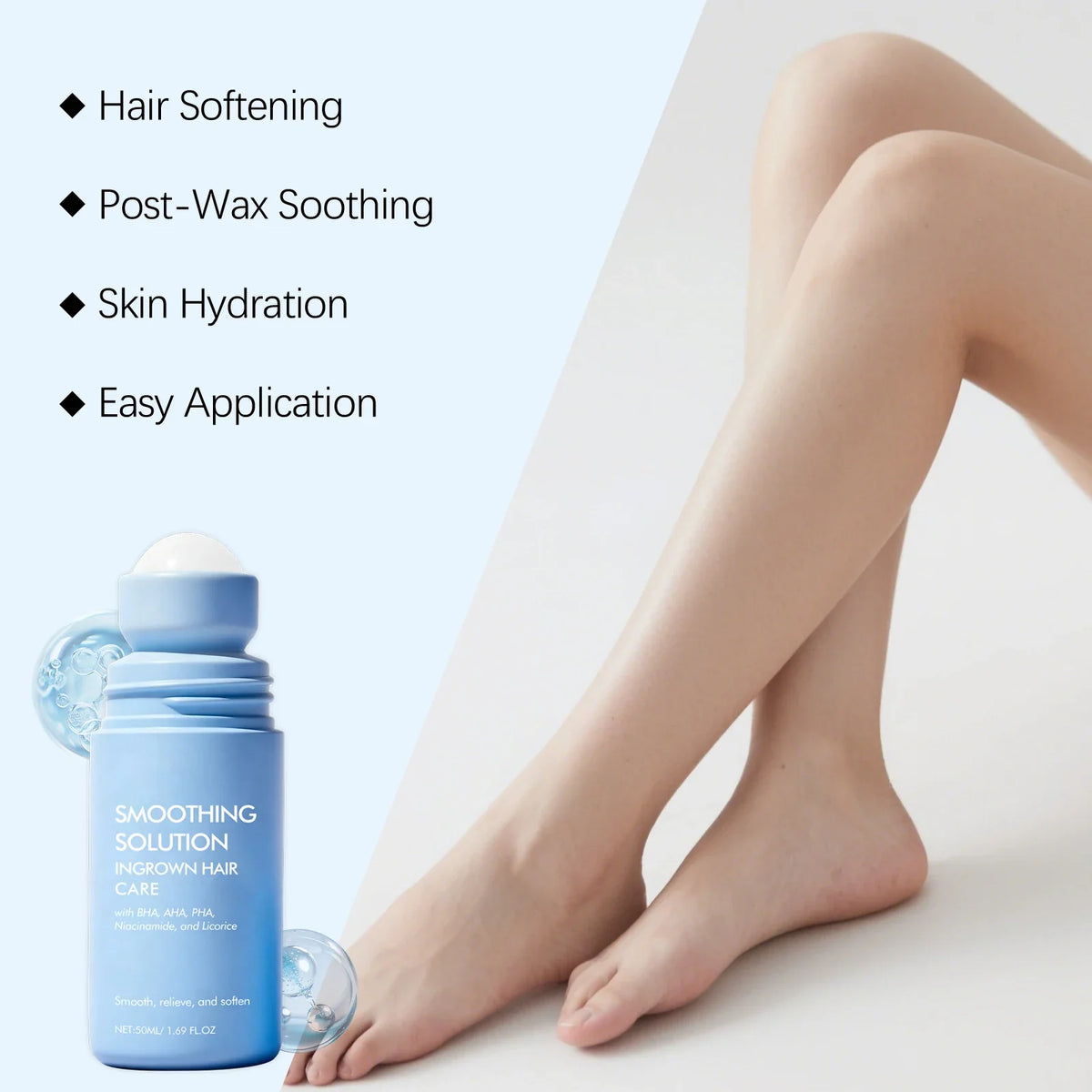 Ingrown2026 Edition Hair Serum Roll On Bikini And Body Maintenance Centella AHA BHA PHA Smooth Skin Summer