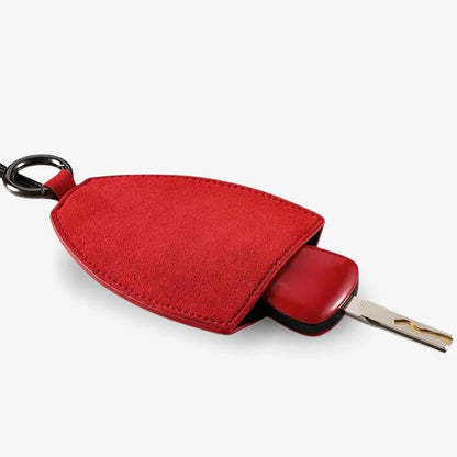Car Key Chain Cover Plush Touch Velvet Sleek Key Holder Grip