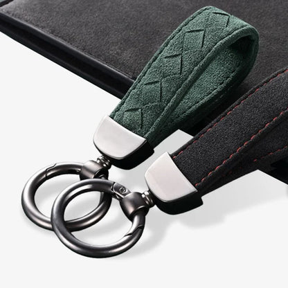 Car Key Chain Alcantara Strap Deluxe Keyring Regular Carry
