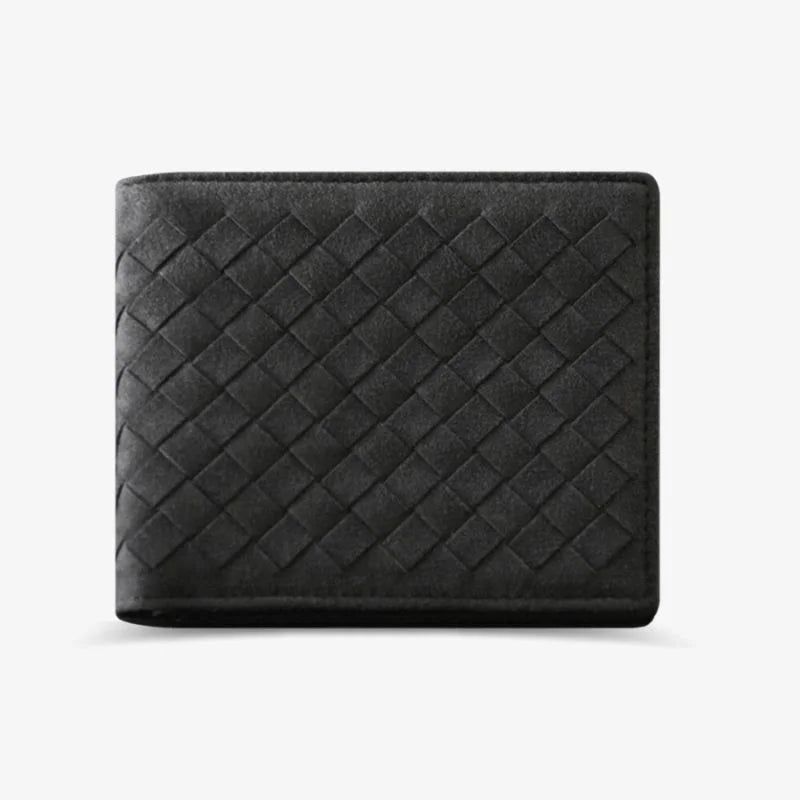 Alcantara Feel Woven BiFold Wallet Deluxe Gift Idea