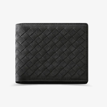 Alcantara Feel Woven BiFold Wallet Deluxe Gift Idea
