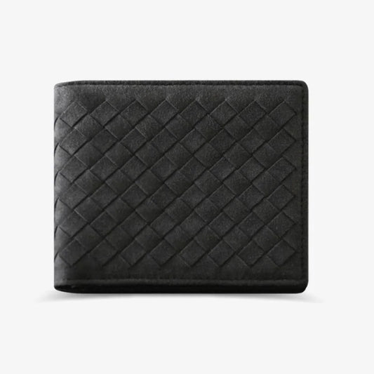 Alcantara Feel Woven BiFold Wallet Deluxe Gift Idea