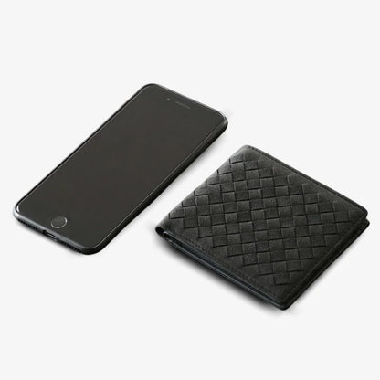Alcantara Feel Woven BiFold Wallet Deluxe Gift Idea