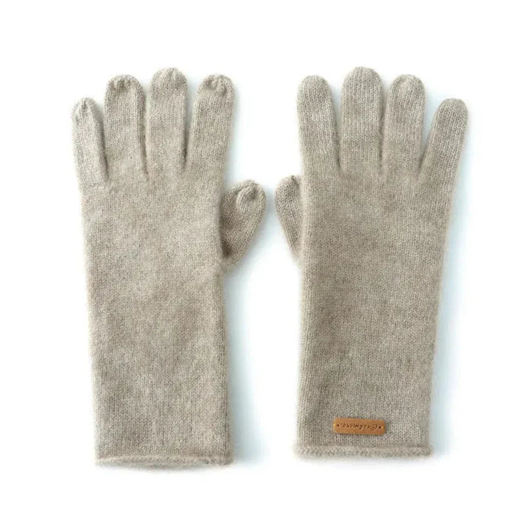Light Cozy Women's Cashmere Gloves - Slim Cuff, Winter