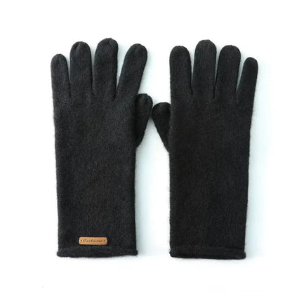 Light Cozy Women's Cashmere Gloves - Slim Cuff, Winter