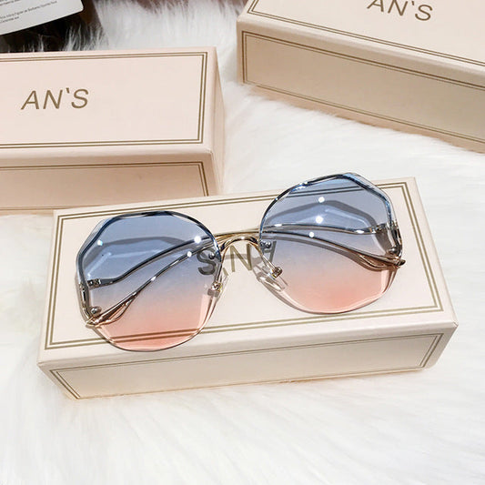 Atemberaubende Damen-Sonnenbrille – Boho-Design, Ombre-Effekt, für sonnige Tage 0