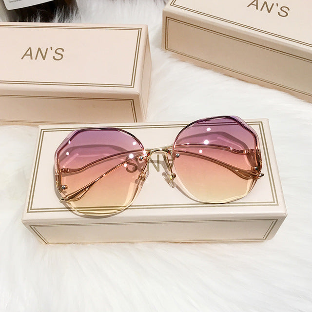 Atemberaubende Damen-Sonnenbrille – Boho-Design, Ombre-Effekt, für sonnige Tage 2