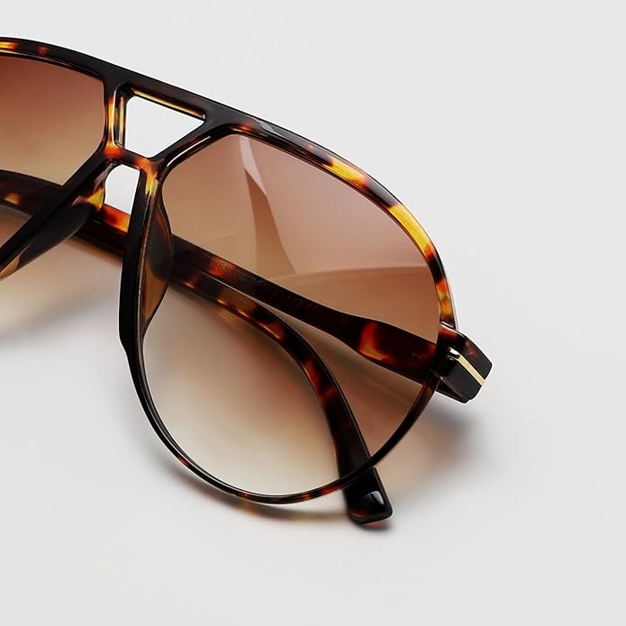Atemberaubende unisex Aviator Sonnenbrille – oversized quadratische Gläser, leichtes Gestell, für Sommer 2025 8