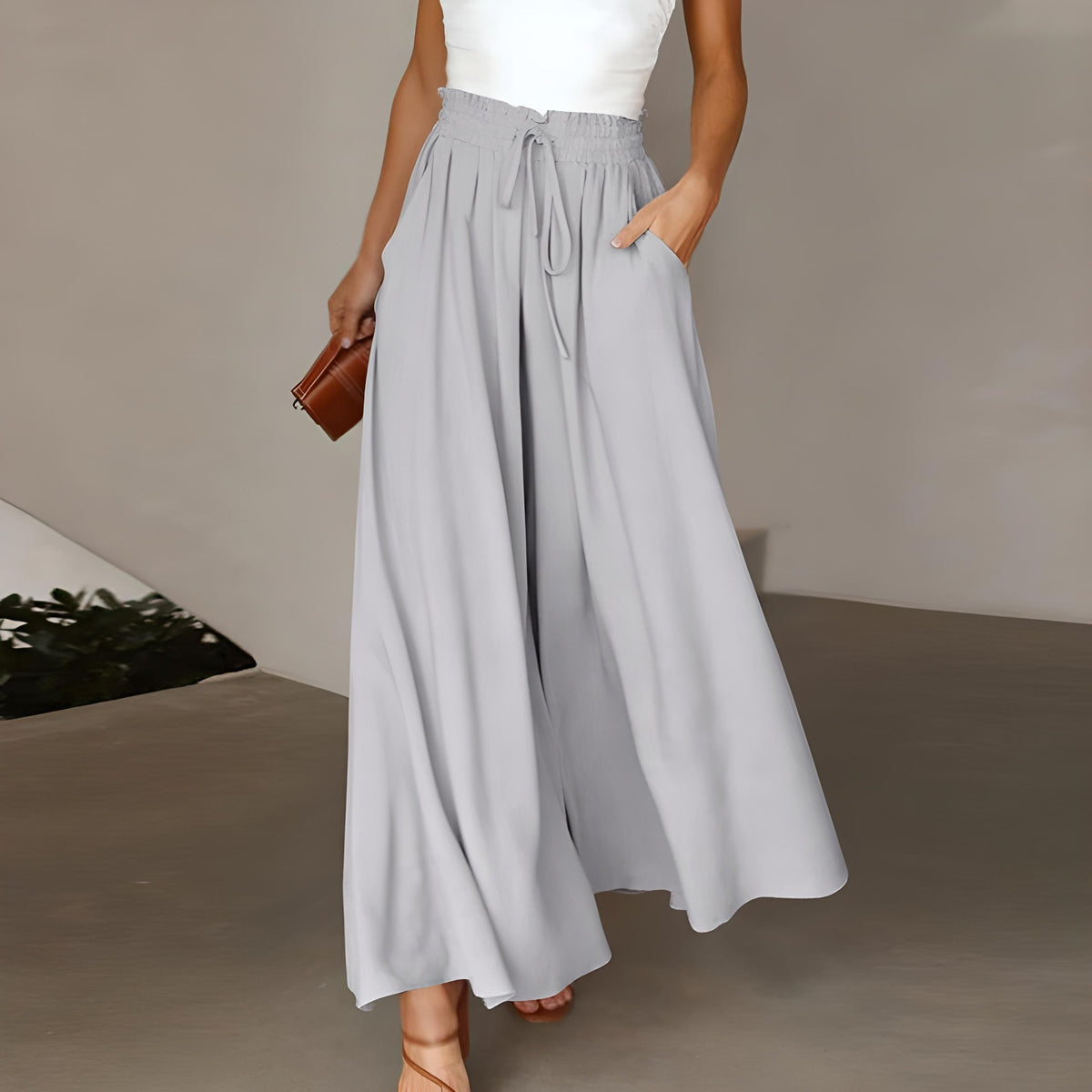 Atmungsaktive Damen Freizeithose – lässiger Schnitt, bequemes Material, für den Alltag 2