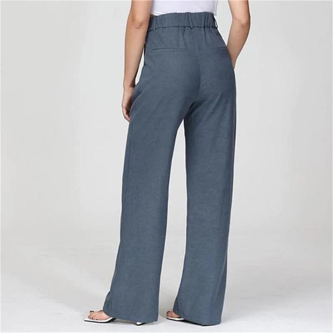 Atmungsaktive Damen Palazzohose – hohe Taille, weite Beine, für jeden Anlass 4