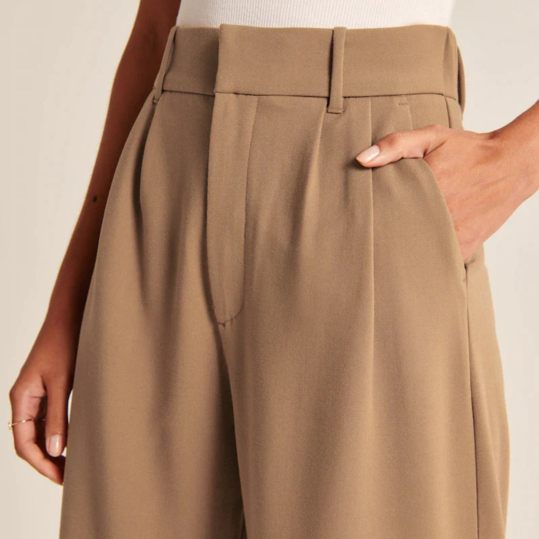 Atmungsaktive Damen Palazzohose – hohe Taille, weite Beine, für jeden Anlass 6