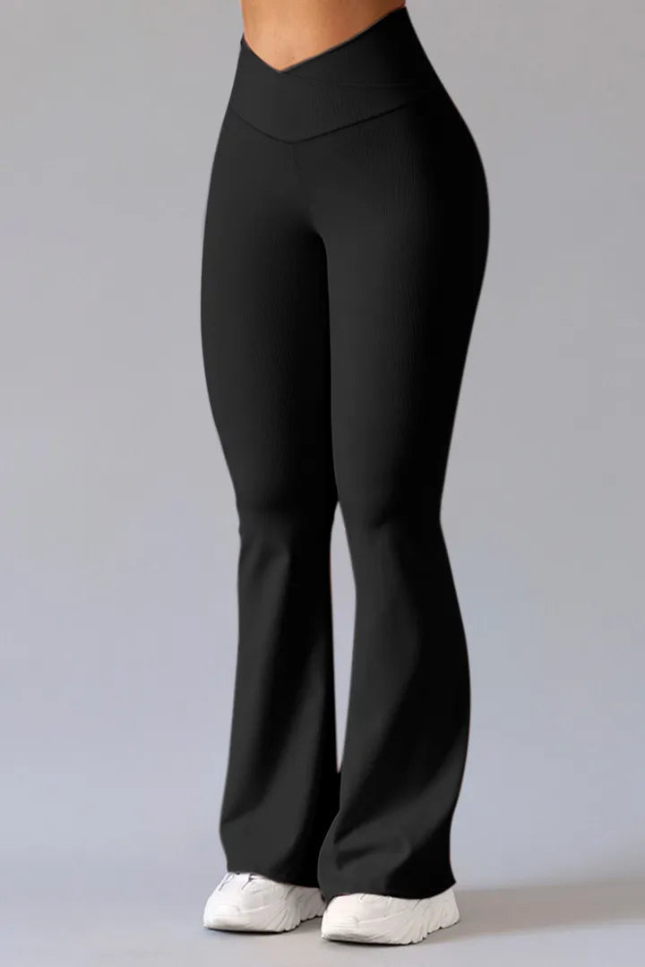 Atmungsaktive Damen Sporthose – asymmetrischer Schnitt, Baumwoll-Polyester-Mix, für Fitness und Freizeit 0