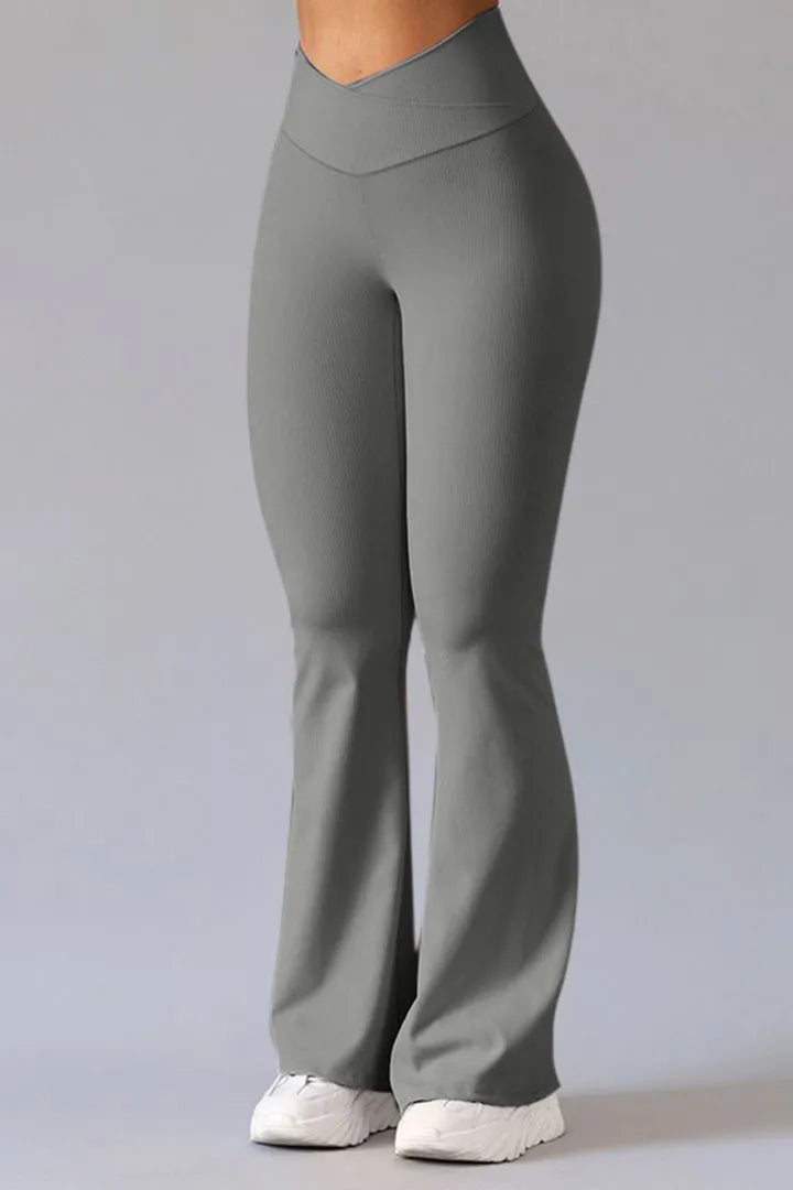 Atmungsaktive Damen Sporthose – asymmetrischer Schnitt, Baumwoll-Polyester-Mix, für Fitness und Freizeit 2