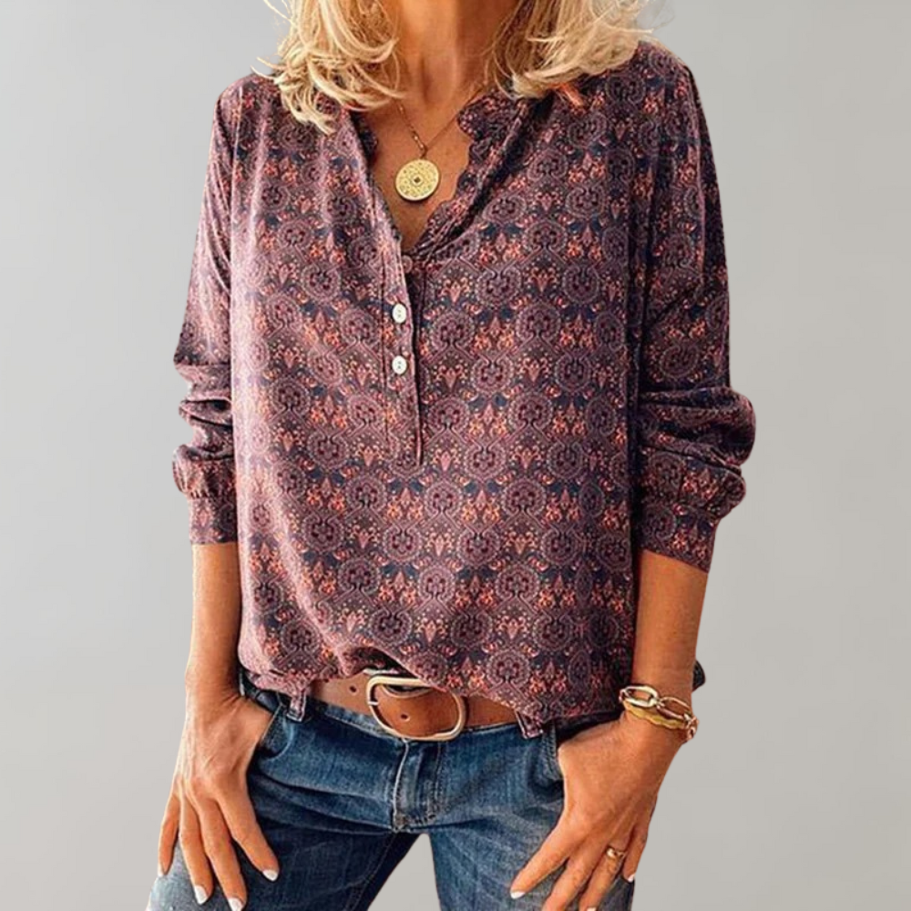 Atmungsaktive Damenbluse – feminine Passform, hochwertiges Polyester, für Frühling und Sommer 2
