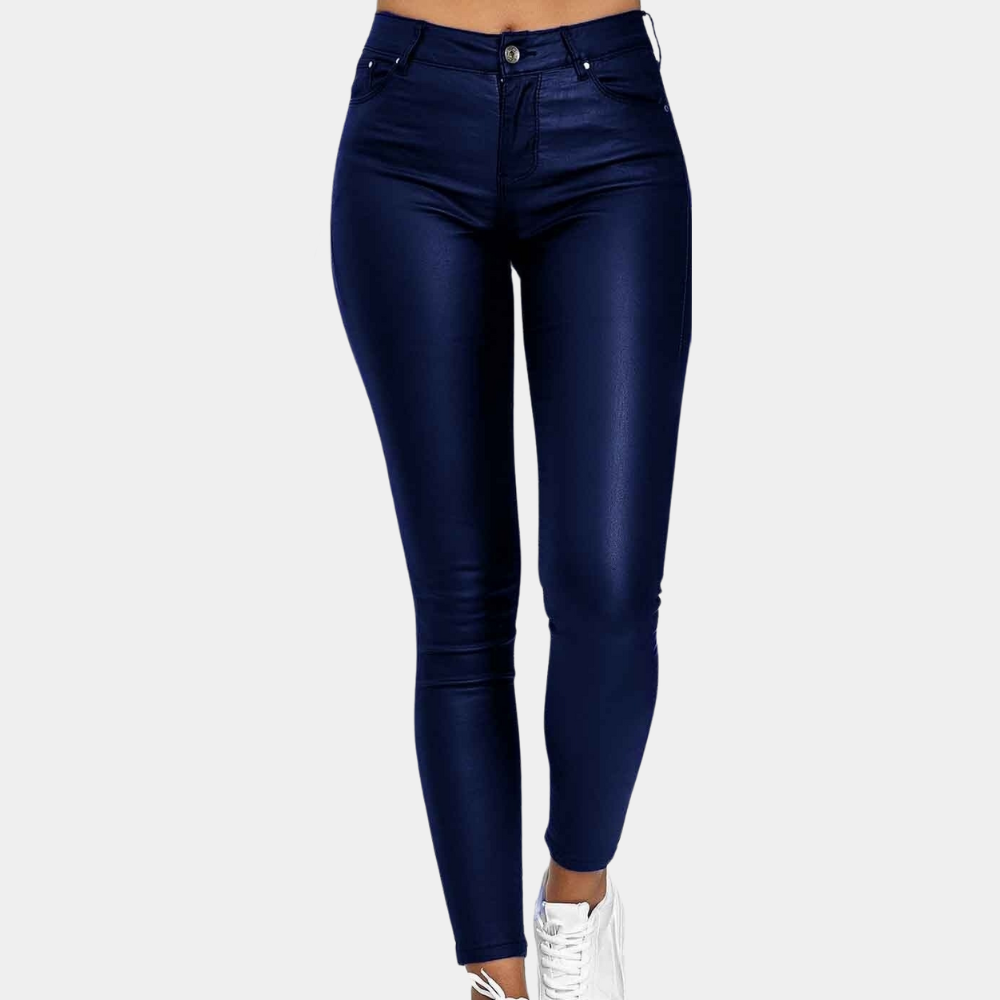 Atmungsaktive Damenhose – zeitloses Design, Baumwoll-Polyester-Mischung, für Sommerveranstaltungen 2