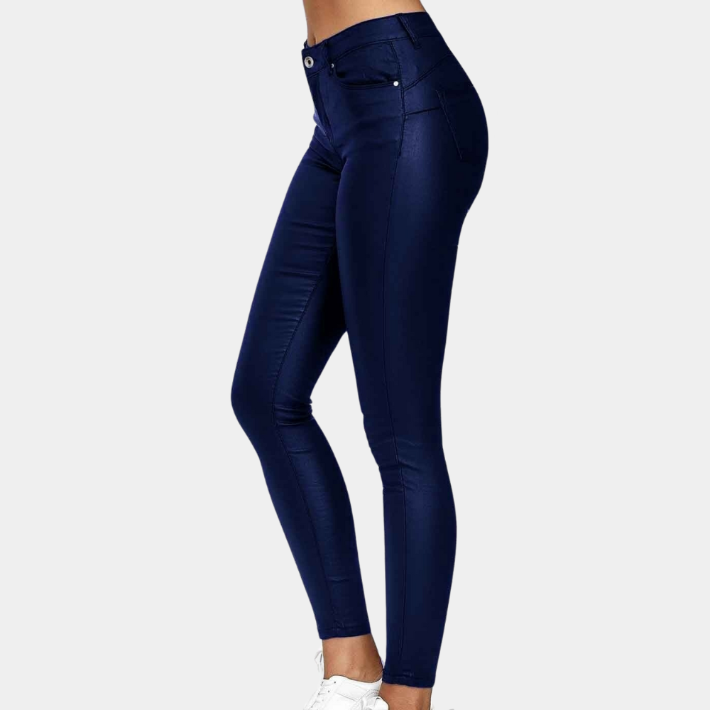 Atmungsaktive Damenhose – zeitloses Design, Baumwoll-Polyester-Mischung, für Sommerveranstaltungen 3