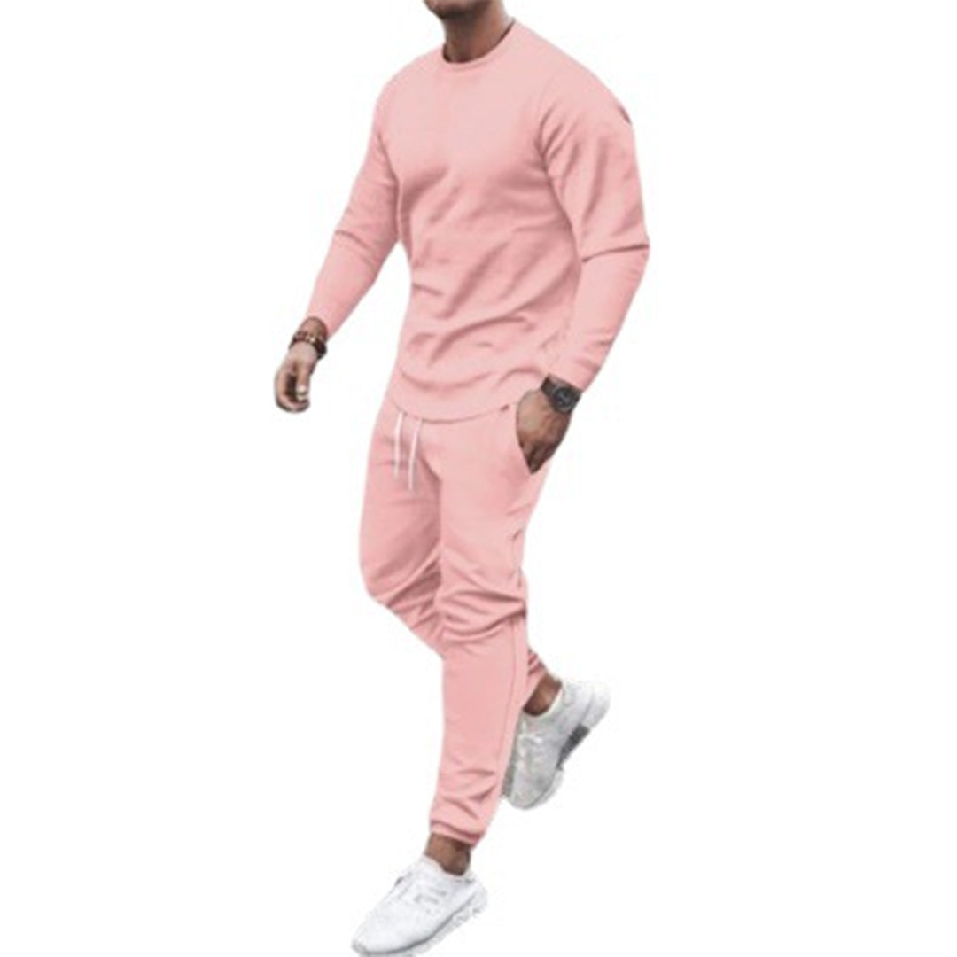 Atmungsaktiver Herren Trainingsanzug – Slim Fit, Baumwollmischung, für Freizeit und Sport 3