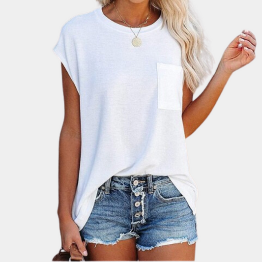 Atmungsaktives Damen T-Shirt – lässiger Schnitt, weiches Material, ideal für Frühling und Sommer 0