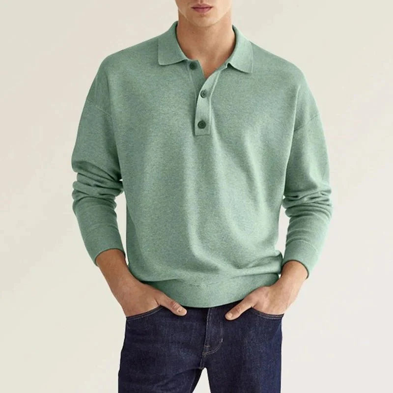 Atmungsaktives Herren Langarmshirt – lässiger Schnitt, 100% Baumwolle, für den Sommer 6