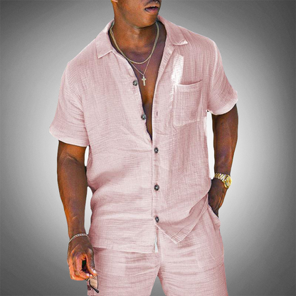 Atmungsaktives Herren Leinen Set – Slim Fit, hochwertig, für Hochzeit und formelle Anlässe 3